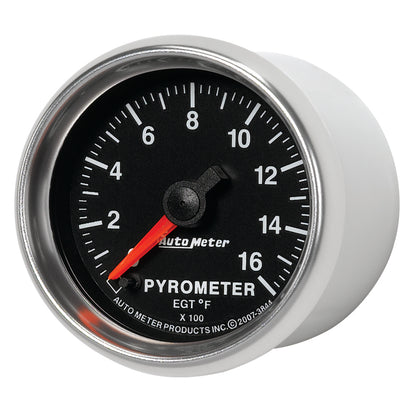 Autometer 2-1/16" Pyrometer, 0-1600 °F, Stepper Motor, Gs 3844 User 2