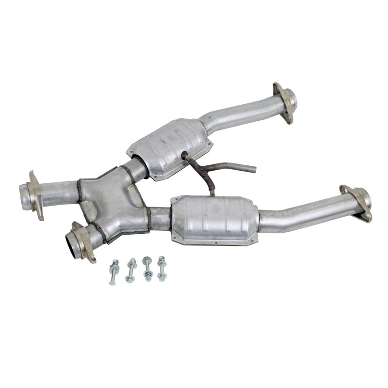 BBK Performance 94-95 Mustang GT 2.5 Short X-Pipe W/ Converters 1672 Photo - Primary