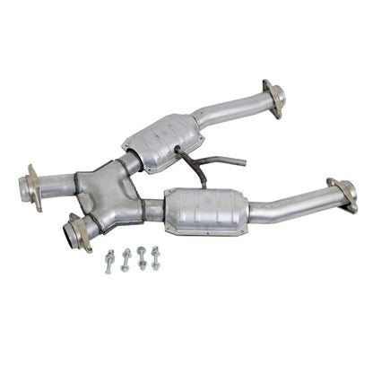 BBK Performance 94-95 Mustang GT 2.5 Short X-Pipe W/ Converters 1672 Photo - Primary