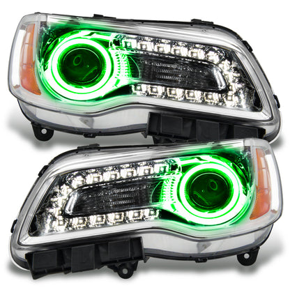 ORACLE Lighting Oracle 11-14 Chrysler 300C NON HID LED Halo Headlights Chrome Housing - Green 7728-004 7728-004 Photo - Primary