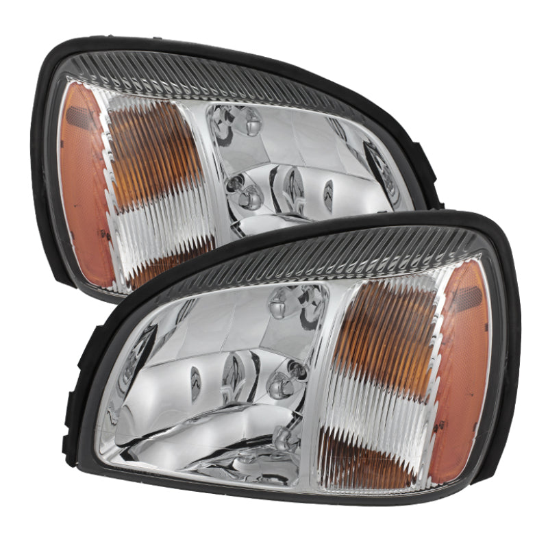 SPYDER Xtune Cadillac Deville 2000-2005 Crystal Headlights Chrome HD-JH-CADDEV00-AM-C 5079817 5079817 Photo - Primary