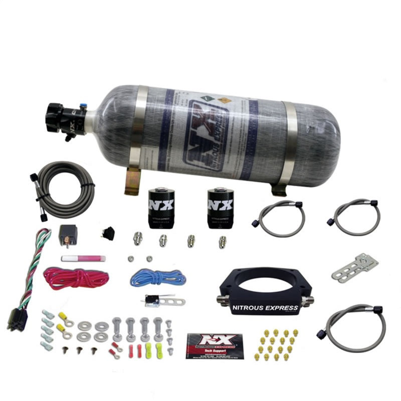 Nitrous Express GM LS 90mm Nitrous Plate Kit (50-400HP) w/12lb Composite Bottle 20934-12 20934-12 Photo - Primary