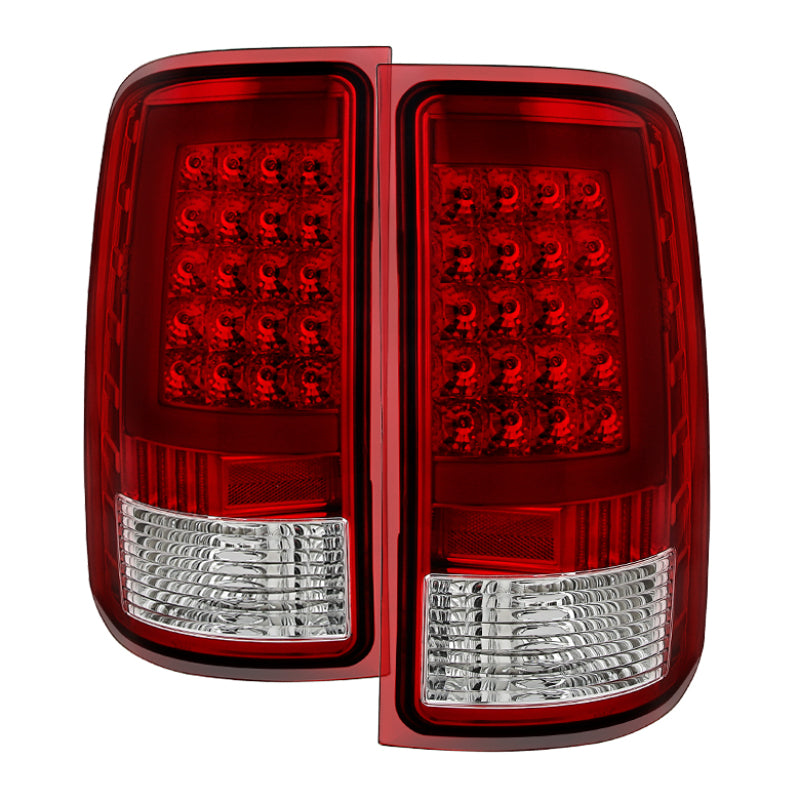 SPYDER Xtune GMC Sierra 07-13 LED Tail Lights Red Clear ALT-ON-GS07-G2-LED-RC 5081575 5081575 Photo - Primary