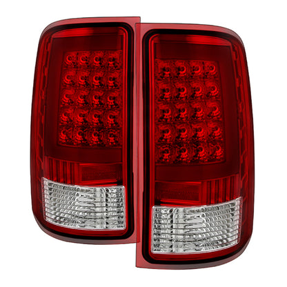 SPYDER Xtune GMC Sierra 07-13 LED Tail Lights Red Clear ALT-ON-GS07-G2-LED-RC 5081575 5081575 Photo - Primary