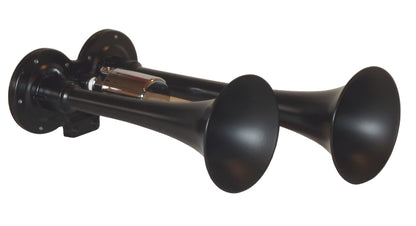 Kleinn Air Horns Kleinn Black Dual Horn/ 10In/7.5In - XCR2.0 Coated Zinc Alloy 101 101 Photo - Primary