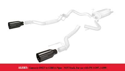 Corsa Performance Corsa 2017 Ford F-150 Raptor 3in Inlet/5in Outlet Gunmetal PVD Tip Kit 14051GNM Photo - Primary