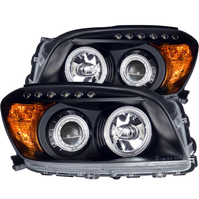 Anzo 2006-2008 Toyota Rav4 Projector Headlights w/ Halo Black 111120 Photo - Primary