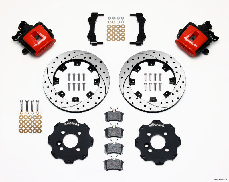Wilwood CPB Rear Kit, 11.75", Drilled, Red, Mini Cooper 140-10885-DR Photo - Primary