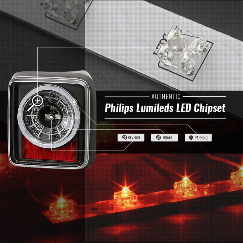 Spyder 19-20 Jeep Wrangler - Full LED Tail Lights - Seq Turn Signal - Black ALT-YD-JW19-SEQ-BK 5086174 5086174 Photo - Unmounted