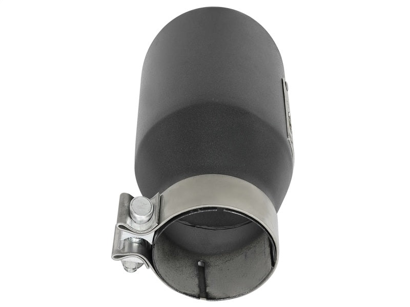 aFe MACH Force-Xp 3in 409 Stainless Steel Exhaust Tip Metallic Black (Left 49T30452-B091 Photo - Unmounted
