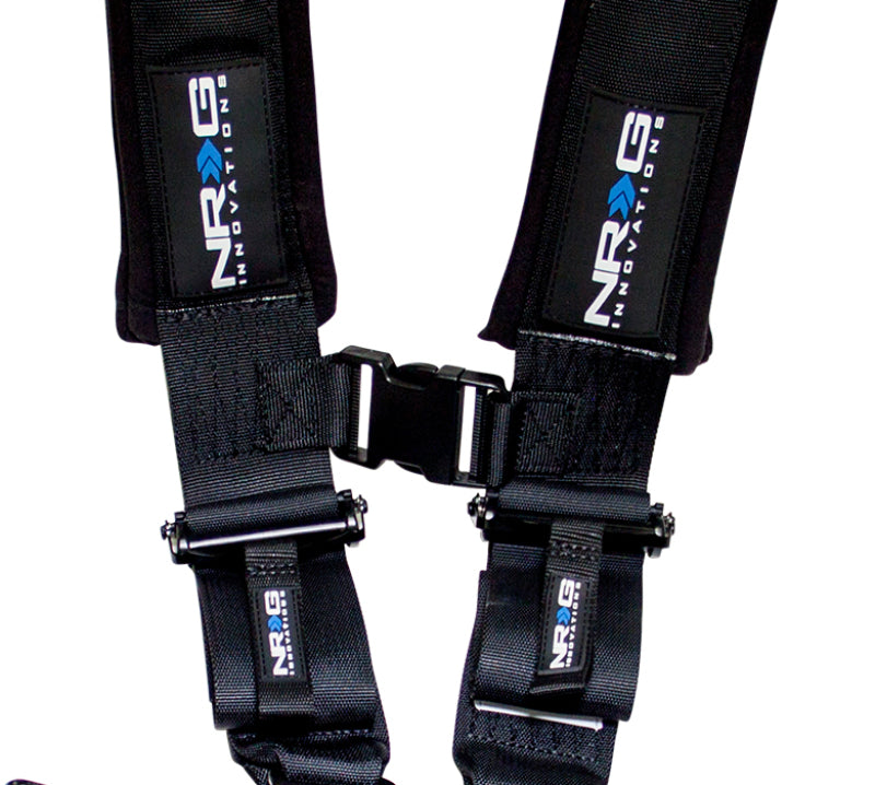 NRG SFI 16.1 5pt 3 inch Seat Belt Harness / Latch Link - Black SBH-5PCBK Photo - Primary