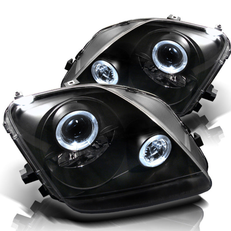 Spyder Honda Prelude 97-01 Projector Headlights LED Halo Black High H1 Low H1 PRO-YD-HP97-HL-BK 5011039 5011039 Photo - Primary