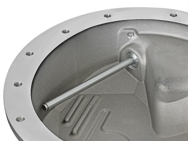 aFe Pro Series Rear Differential Cover Black w/ Machined Fins Nissan Titan 46-70362 Photo - Unmounted