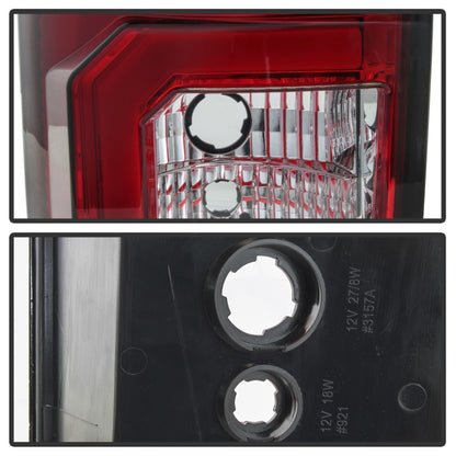 Spyder 07-13 Toyota Tundra V2 Light Bar LED Tail Lights - Red Clear ALT-YD-TTU07V2-LB-RC 5085450 5085450 Photo - Unmounted