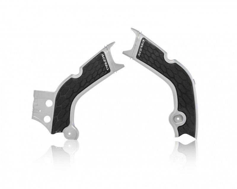 Acerbis 19-22 CRF250R/RX/ CRF450R/RX/ CRF450R-S Frame Guards- X-Grip - Silver/Black 2736331015 2736331015 Photo - Primary