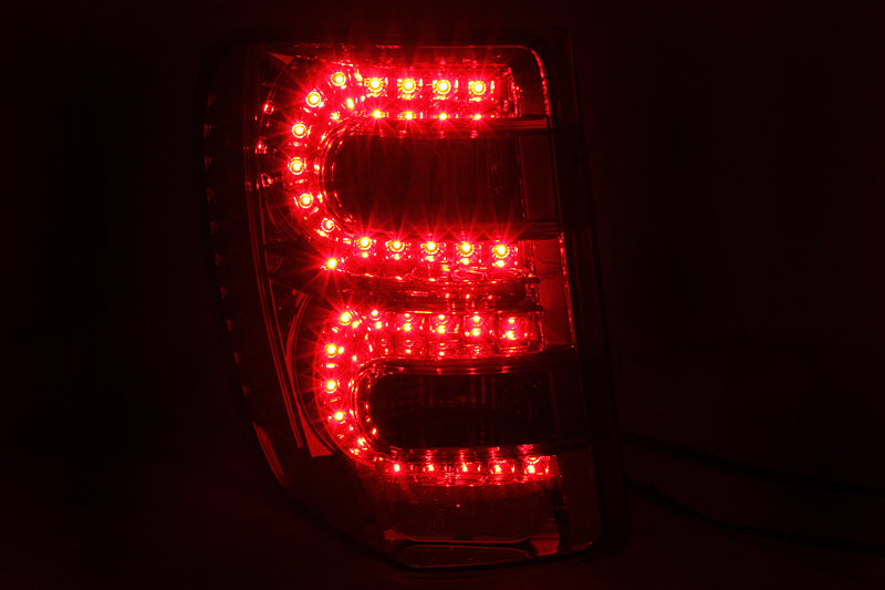 Anzo 1999-2004 Jeep Grand Cherokee LED Taillights Red/Smoke 311180 Photo - Mounted