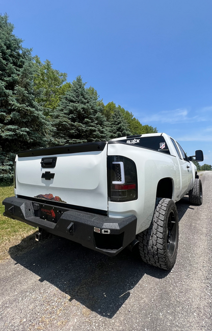 Fishbone Offroad 07-13 Chevy Silverado 1500 Rear Bumper  - Black FB22367 FB22367 Photo - out of package