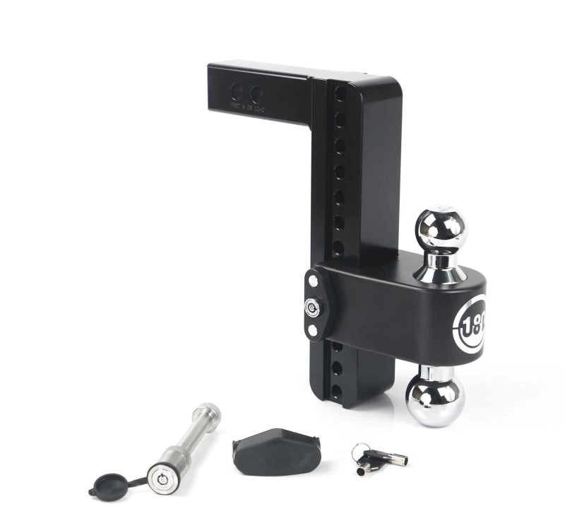 Weigh Safe 180 Hitch 10in Drop Hitch & 2in Shank (10K/12.5K GTWR) w/WS05 - Black Cerakote CTB10-2-KA-CER-BLA