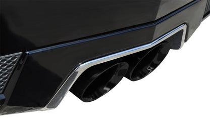 Corsa Performance 11-13 Cadillac CTS Coupe V 6.2L V8 Black Sport Axle-Back Exhaust 14942BLK Photo - Mounted