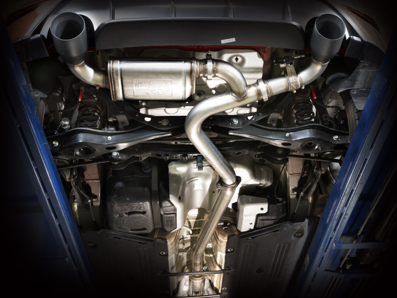 aFe 22-23 Hyundai Kona N L4 2.0L (t) Takeda 3in 304 SS Axle-Back Exhaust System w/ Polished Tips 49-37032-P 49-37032-P Photo - Mounted
