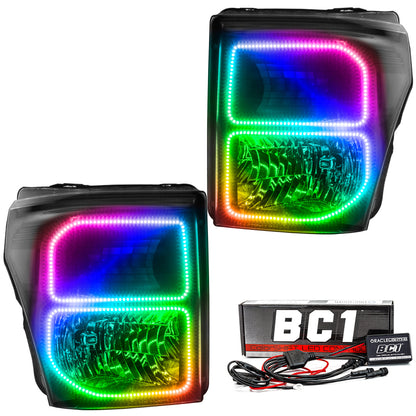 ORACLE Lighting Oracle 11-16 Ford F250/350 LED HL - Black - ColorSHIFT w/ BC1 Controller 8159-335 8159-335 Photo - Primary