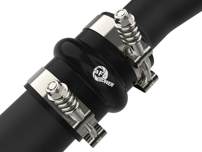 aFe Bladerunner Intercooler Hot Charge Pipe Black 2-2.5in 2021+ Ford F-150 V6-2.7L (tt) 46-20478-B 46-20478-B Photo - Close Up