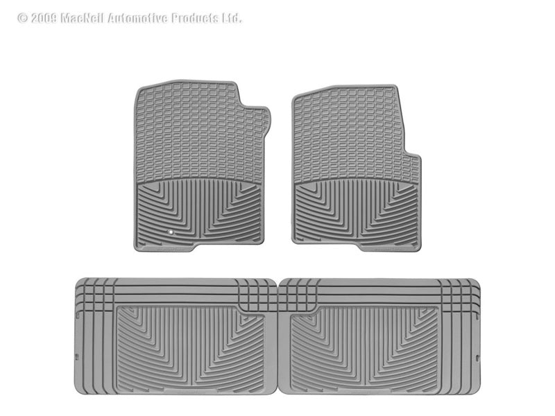 WeatherTech WT Rubber Mats - Rear - Grey Floor Mats Floor Mats - Rubber main image