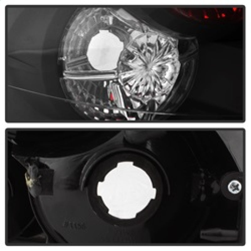 Spyder Hyundai Santa Fe 01-06 (01-04 Model use 3 Bulbs only)Euro Tail Lights Blk ALT-YD-HYSF01-BK 5005359 5005359 Photo - Unmounted