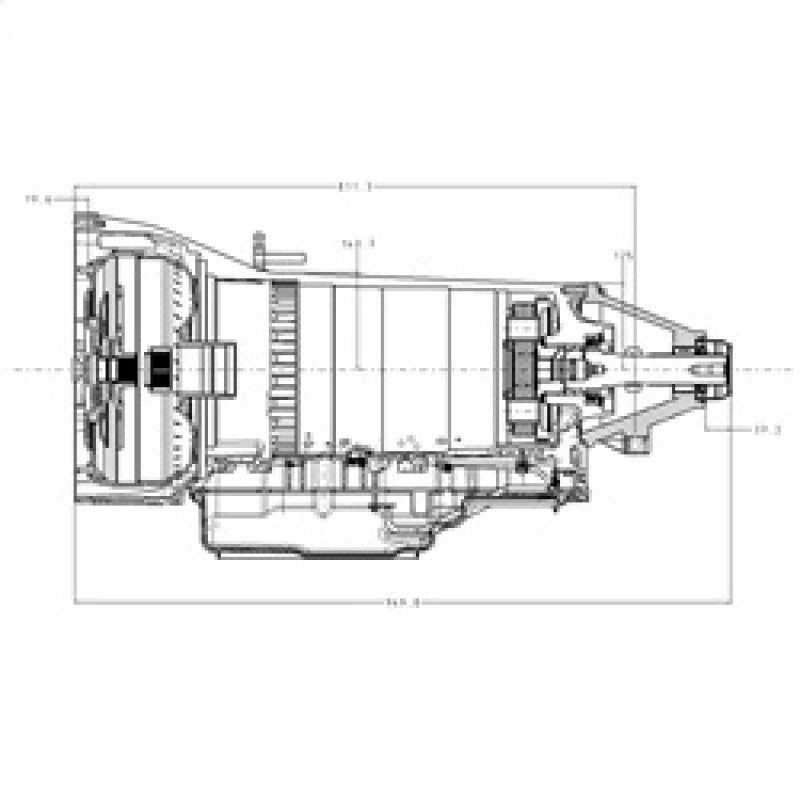 Ford Racing 7.3L Power Module w/ 10R140 Auto Transmission (No Cancel No Returns) M-9000-PM73A M-9000-PM73A Technical Drawing