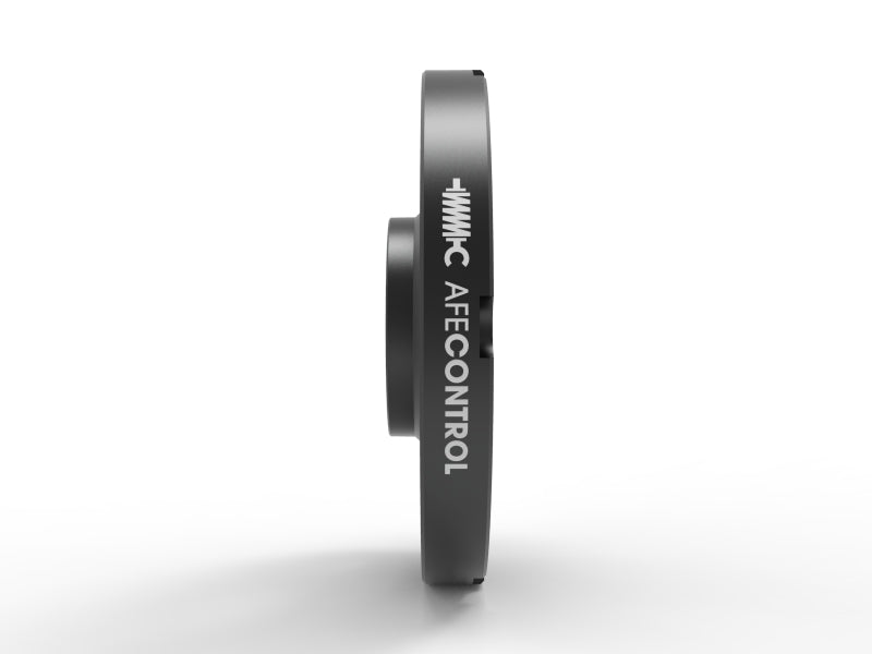 aFe CONTROL Billet Aluminum Wheel Spacers 5x112 CB66.6 18mm - Toyota GR Supra/BMW G-Series 610-721003-B 610-721003-B Photo - Close Up