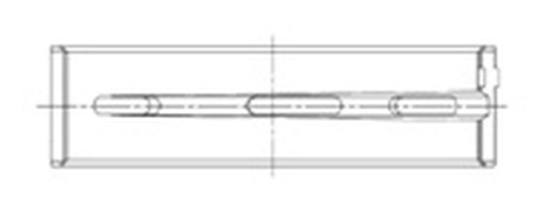 ACL Ford Coyote 5.0L V8 Standard Size High Performance Main Bearing Set 5M5655H-STD 5M5655H-STD Technical Drawing