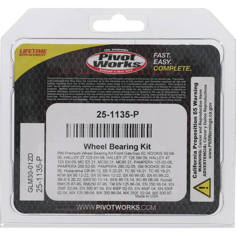 Pivot Works Pw Premium Wheel Bearing 25-1135-P 25-1135-P Photo - Primary