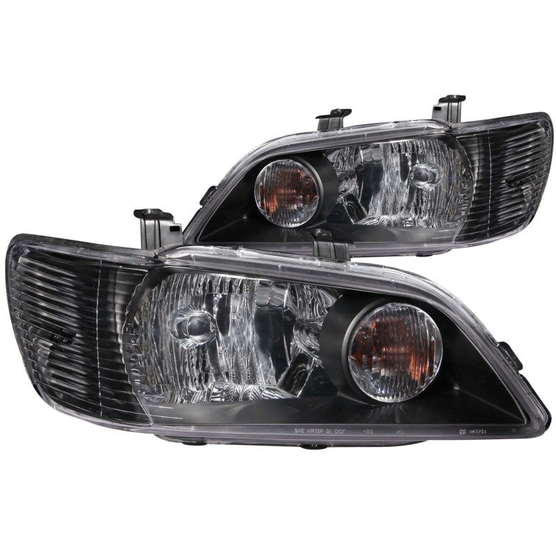 Anzo 2002-2003 Mitsubishi Lancer Crystal Headlights Black 121101 Photo - Primary