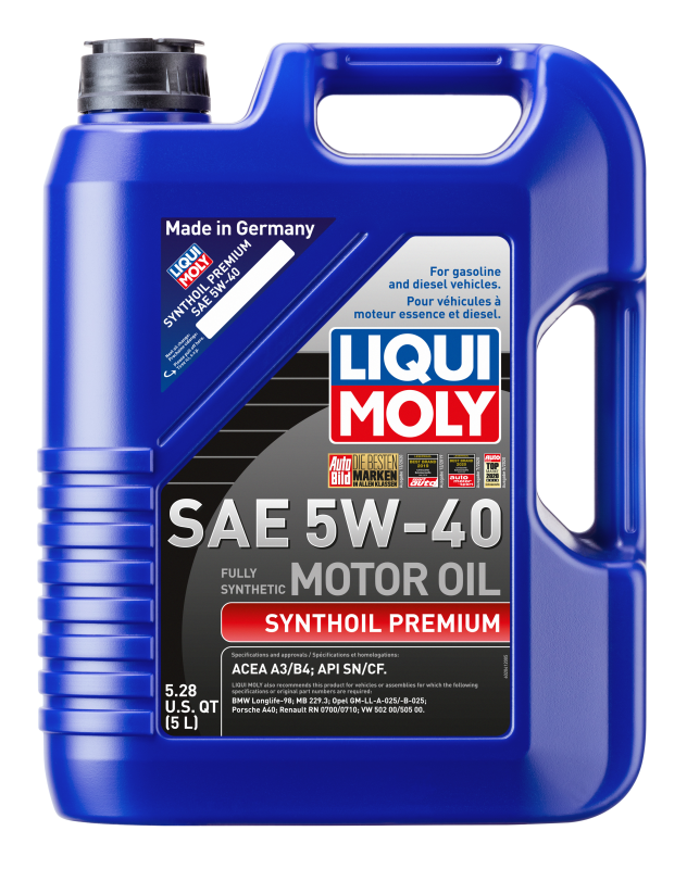 LIQUI MOLY 5L Synthoil Premium Motor Oil SAE 5W40 2041 2041 Photo - out of package