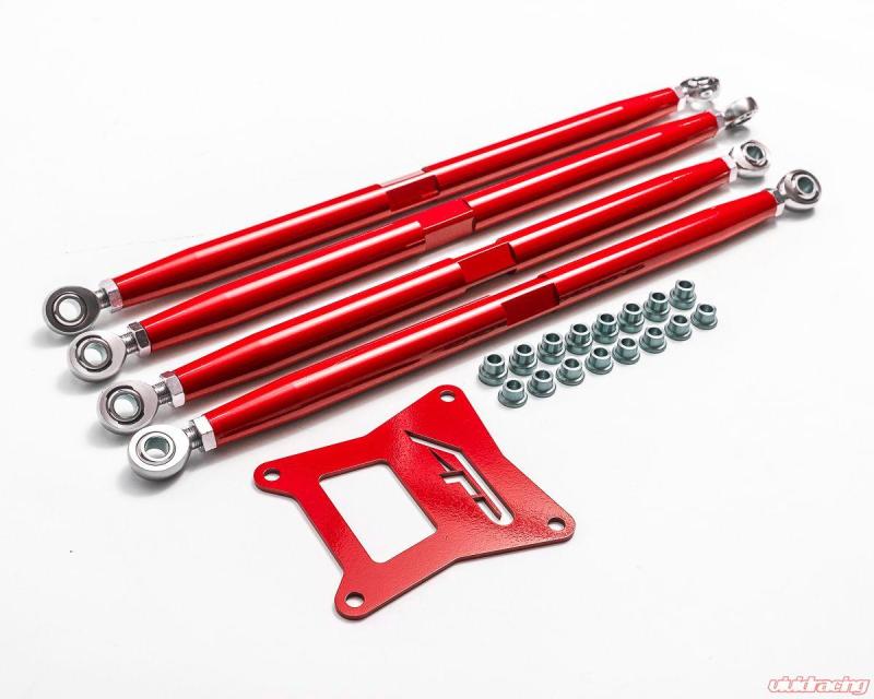 Agency Power Polaris RZR 1000/RS1/XP Turbo/RS1 Adjustable Rear Radius Arms - Red AP-RZR-200-R