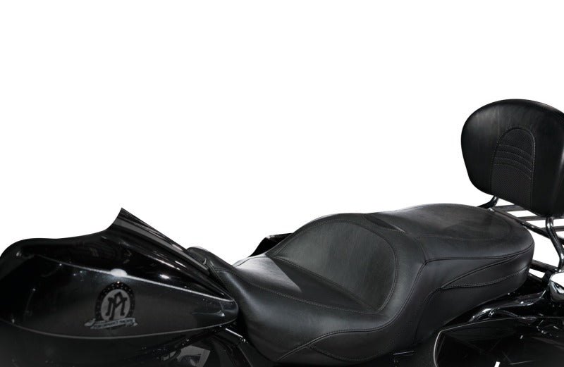 Mustang Motorcycle Mustang 97-07 Harley Road King, 06-07 Street Glide, 00-05 Eagle Sport Touring 1PC Seat - Black 75486 75486 Photo - Primary