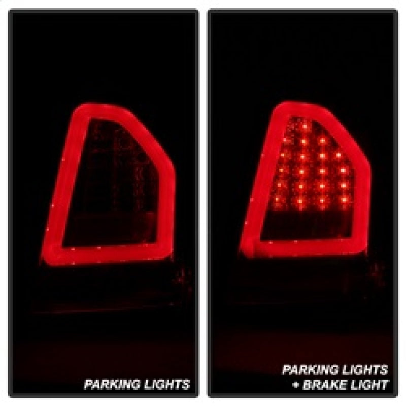 Spyder 05-07 Chrysler 3000C Verison 2 Light Bar LED Tail Lights - Red Clear (ALT-YD-C305V2-LED-RC) 5083364 5083364 Photo - Primary