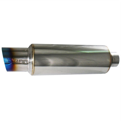 Injen Stainless Steel 3.0 Inch Universal Muffler - Titanium Burnt Rolled Tip SES300TT Photo - Primary