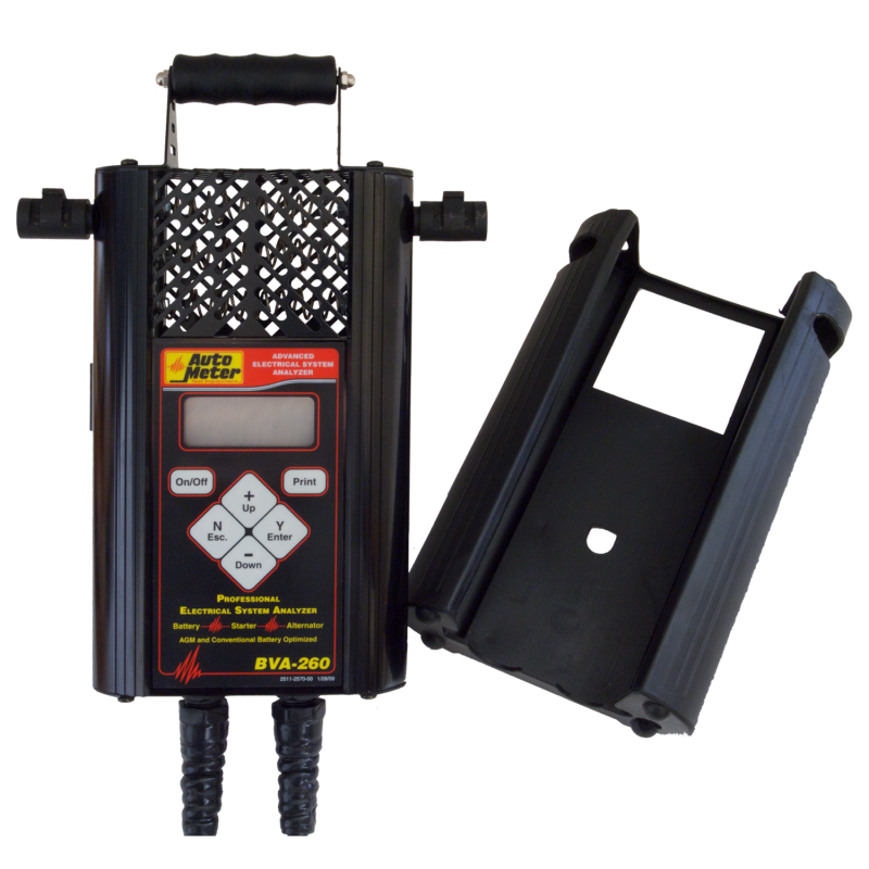 Autometer Handheld Electrical System Analyzer w/120 Amp Load for 6V/12V App w/ PR12 Printer Kit/Case BVA-260K BVA-260K User 3