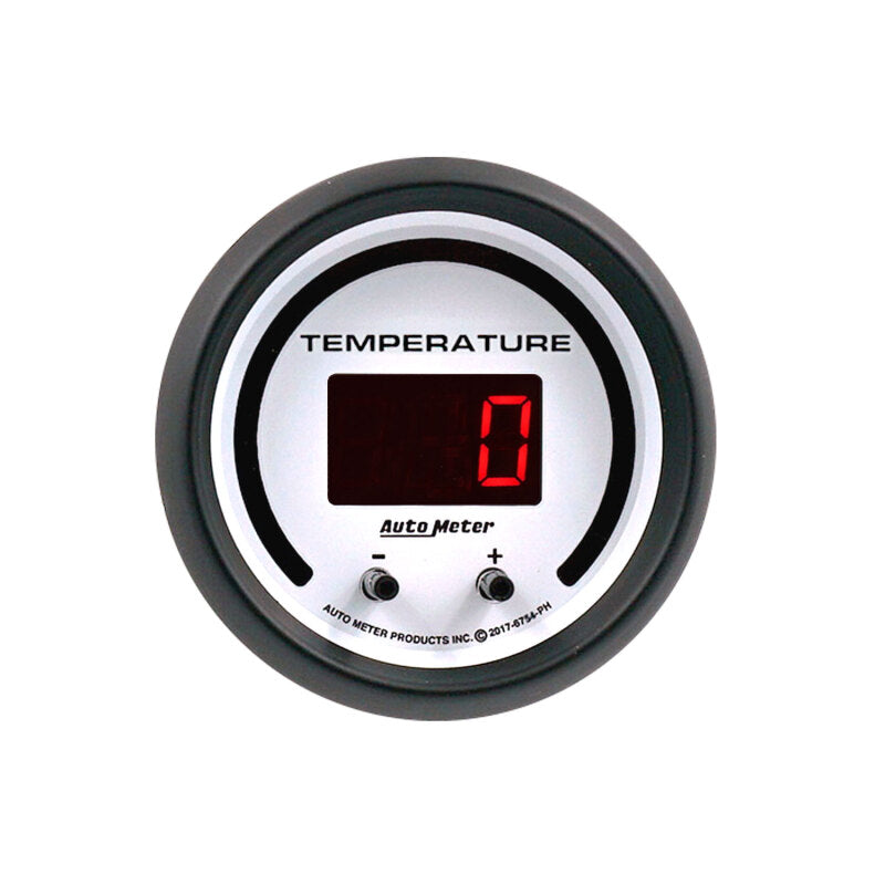 Autometer 52.4mm White Switchable 60-340 Degrees F / 40-170 Degrees C Phantom Elite Digital Gauge 6754-PH 6754-PH User 2
