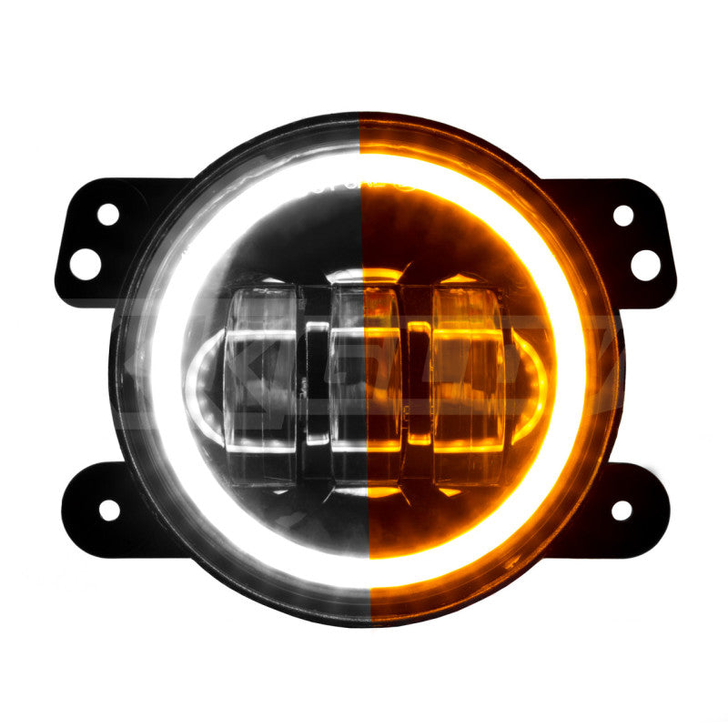 XKGLOW XK Glow 4in Fog Light JEEP 2pc Kit w/ Switchback Halo White DRL + Amber Turn Signal XK042006 XK042006 User 1