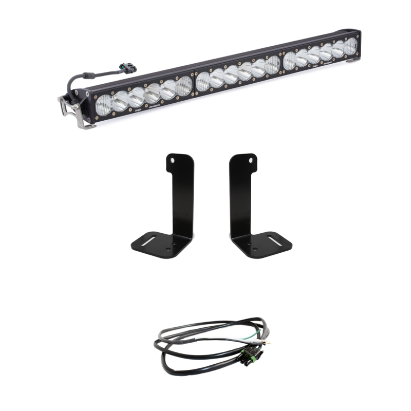 Baja Designs 2018+ Jeep Wrangler JL/JT OnX6+ 30in Bumper LED Light Bar Kit w/ Upfitter 447657UP