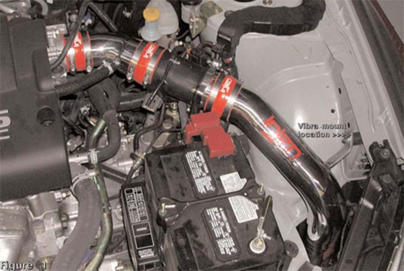 Injen 02-06 Nissan Altima 4 Cyl 2.5L (CARB 02-04 Only) Black Cold Air Intake *SPECIAL ORDER* RD1975BLK RD1975BLK Photo - Mounted