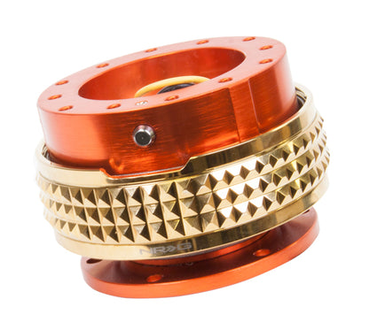 NRG Quick Release Kit - Pyramid Edition - Orange Body / Chrome Gold Pyramid Ring SRK-210OR/CG SRK-210OR/CG Photo - Primary