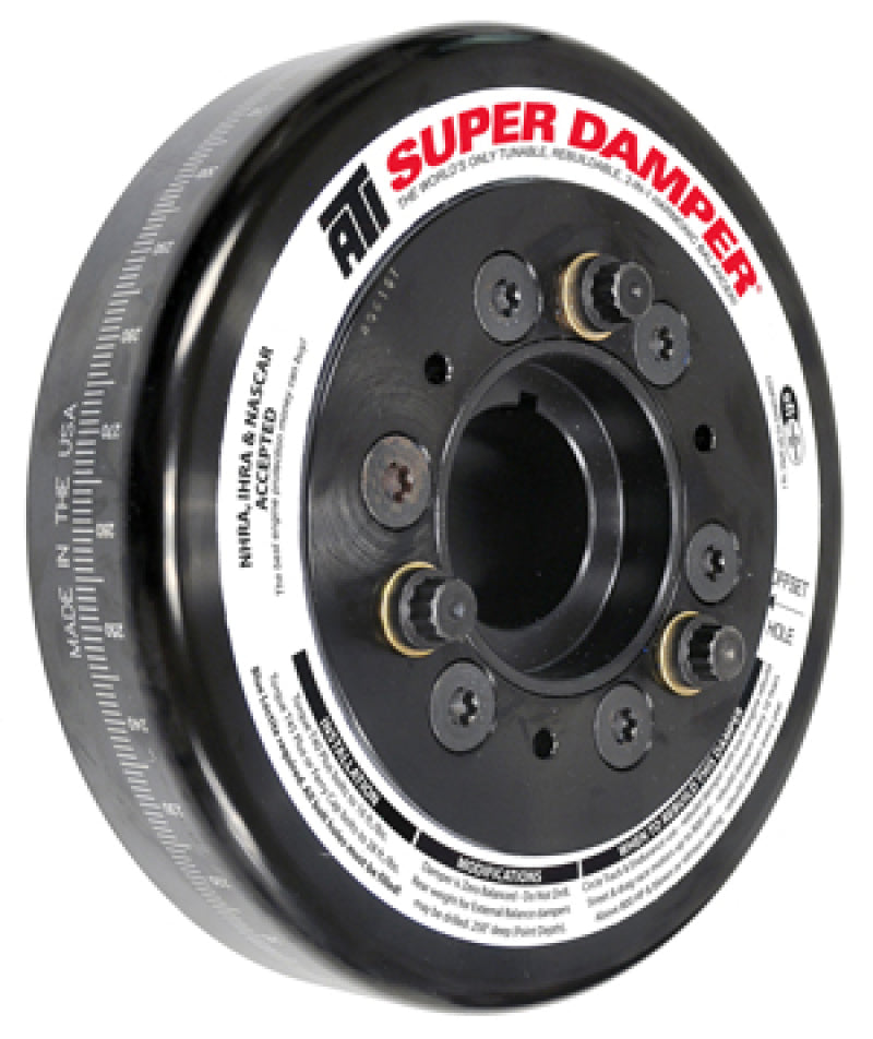 ATI Damper - 7.074in - Steel - Chevy LS - Smooth - C-Bore Front - 3 Ring ATI917777 ATI917777 Photo - Primary