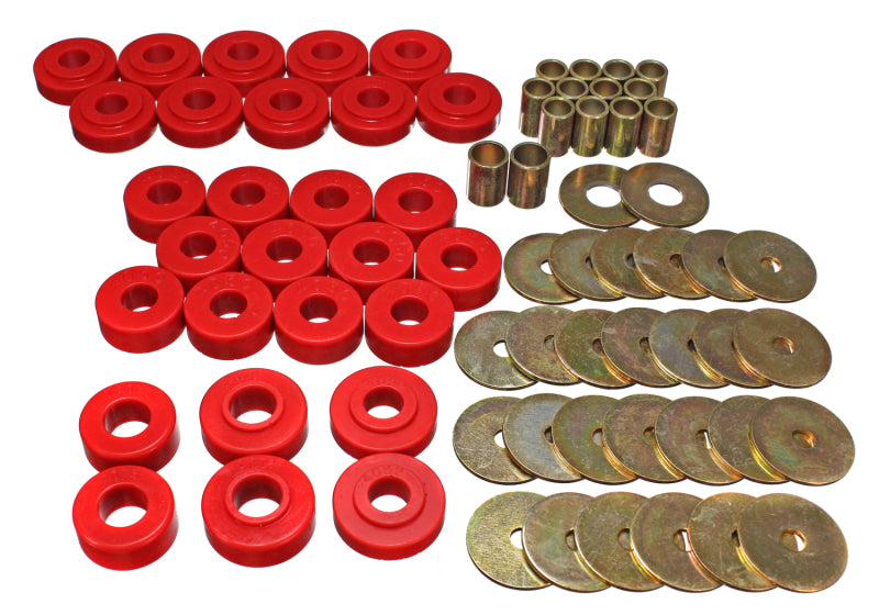 Energy Suspension Body Mount Set Red Chevrolet Chevelle Base 1965-1967 3.4111R Photo - Primary