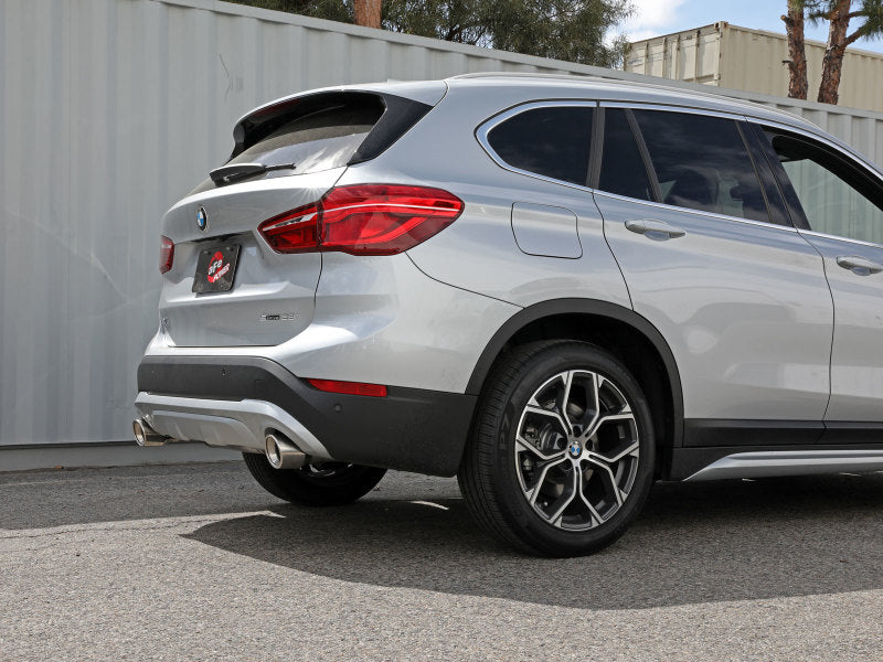 aFe 15-21 BMW X1 F48 L4 2.0L (t) MACH Force-Xp 3 to 2-1/2 IN SS Axle-Back Exhaust w/Polished Tip 49-36349-P 49-36349-P Photo - Mounted