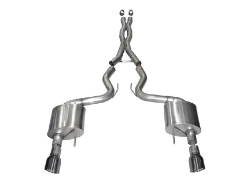 Corsa Performance Corsa 15-17 Ford Mustang GT Coupe 5.0L 3in Xtreme Cat-Back Exhaust 14328GNM Photo - Primary