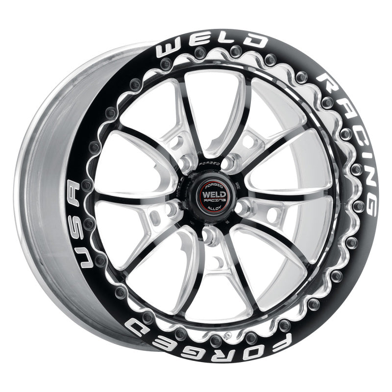 Weld S80 17x11 / 5x115 BP / 6.2in BS Black Wheel (High Pad) - Black Single Beadlock MT 80HB7110W62F 80HB7110W62F Photo - Primary