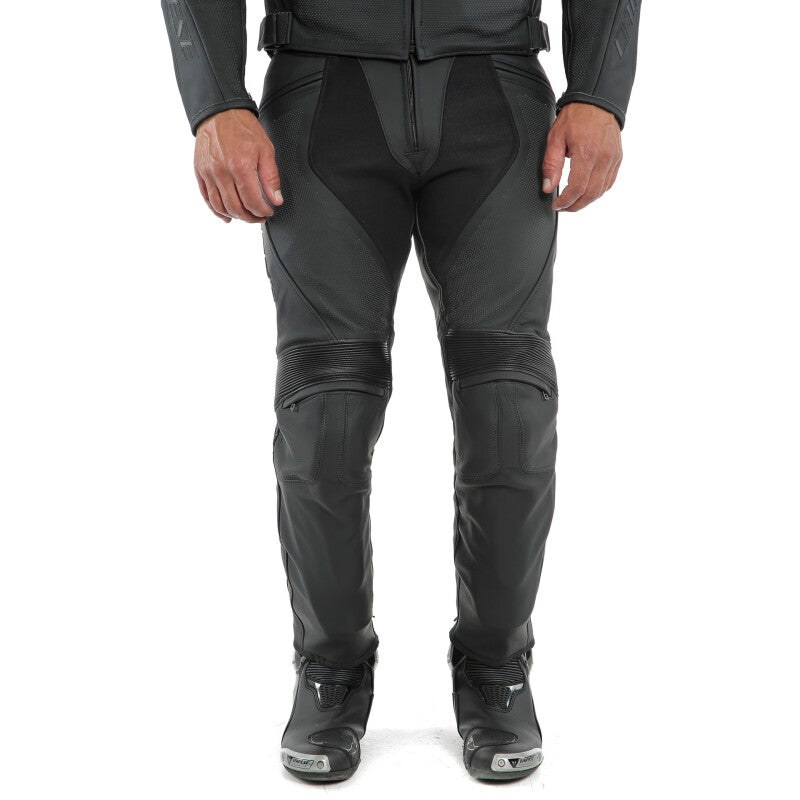 Dainese Pony 3 Leather Pants Perforated Matte Black Size - 44 201553712-076-44 201553712-076-44 User 1